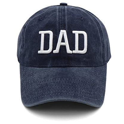 Mom and Dad Hats Fathers Day Mom Dad Gifts Hat Embroidered Adjustable Baseball Caps New Parents Gifts for Couples - color: Pink Mom Hat and Navy Blue Dad Hat