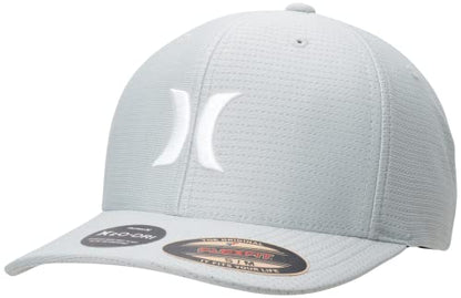 Hurley Mens Baseball Cap, H2O-Dri Stretch Fitted Hat with Curved Bill - color: Mystic Stone, size: Large-X-Large