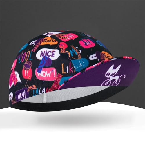 Cycling Cap for Man and Woman Cycling Hat Under Helmet-Polyester Breathable Sweat Absorbent - color: Qin10