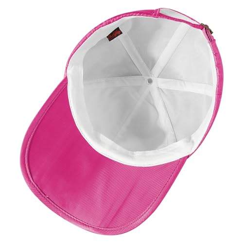 Sumolux Waterproof Baseball Cap Men Women Sun Hat Quick-Drying - color: Rose Red, size: One Size
