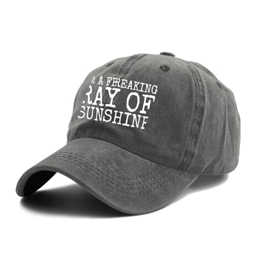 I’M A Freaking RAY of Sunshine Hat for Men Baseball CapCool Hat - color: Gray 0