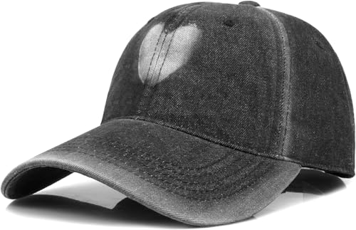 Baseball Cap for Women Men Classic Strapback Hats Adjustable Sun Hat - color: Black B