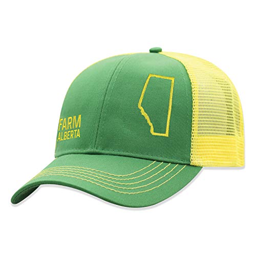John Deere Farm State Pride Contrast Mesh Back Core Baseball Cap - color: Farm Alberta