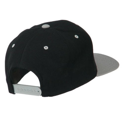 e4Hats.com Fly Embroidered Flat Bill Cap - color: Black Silver