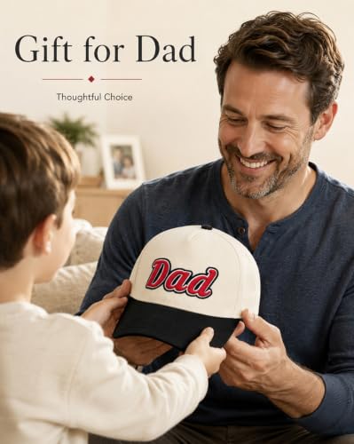 Waldeal Dad Hats for Men, 3D Embroidered Two Tone Dad Baseball Cap - color: Black