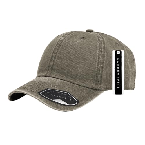 6 Panel Cotton Washed Dad Hat Strapback Baseball Cap #H2011PB - color: Brown #H2011pb