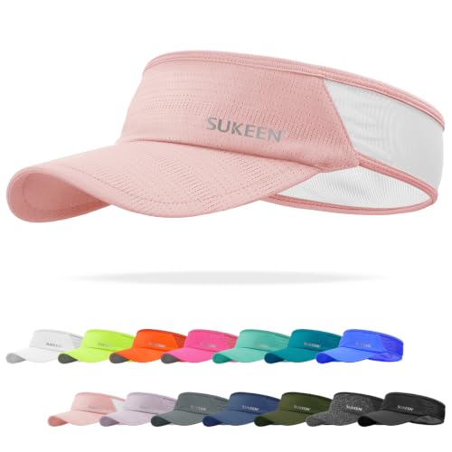 Sukeen Lightweight Sports Sun Visor Hat for Men Women - color: Pink