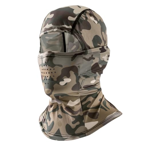 Camo Balaclava Face Mask for Men Women UV Sun Protection Cycling Neck Scarf Gaiter Head Breathable Motorcycle - color: Cp Camo