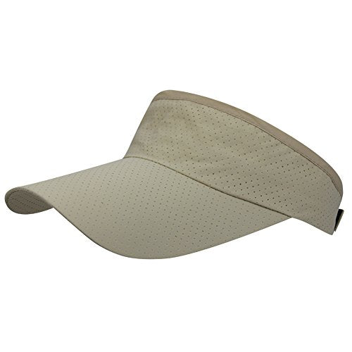 Mens Summer Quick-Dry Run Long Brim Empty Top Baseball Tennis Sun Hat Cap Visor - color: Beige