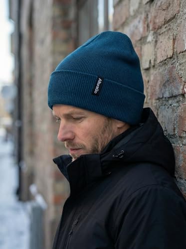 Beanie for Men Women Unisex Winter Hat Cuffed Thick Knitted Beanies Skull Cap - color: Royal Blue