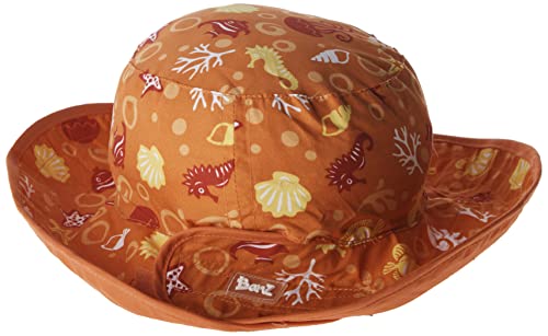 Baby BanZ UV Reversible Bucket Hat - color: Orange Tide, size: 2