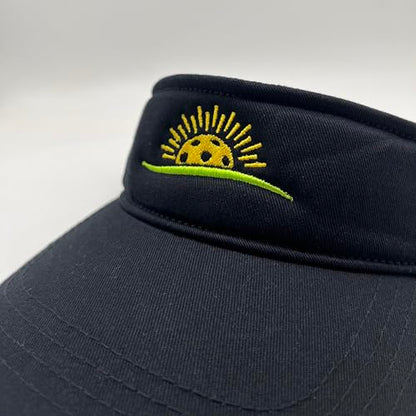 Embroidered Pickleball Visor Men Women,Gifts for Pickleball Lovers - color: Black, style: Pickleball Sunshine