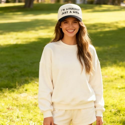 Vintage Canvas Embroidery Funny Hats Put It On My Husband's Tab Hat Adjustable Baseball Cap for Men Women - color: Black-i'm Literally Just a Girl-a