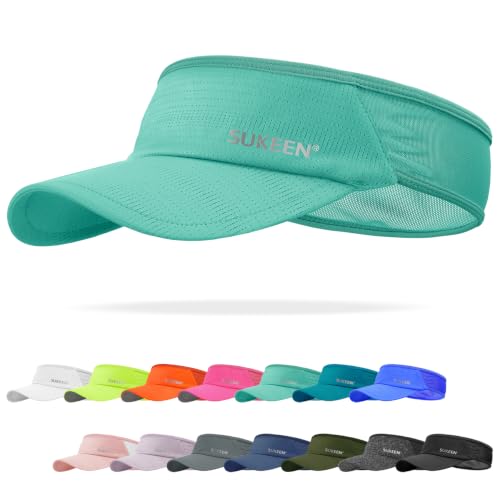 Sukeen Lightweight Sports Sun Visor Hat for Men Women - color: Lake Blue