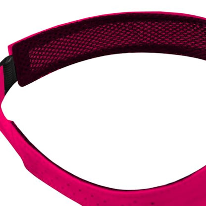 WANDER Sports Sun Visor Hat Mesh Foldable Brim for Men Women Running - color: Rose Red