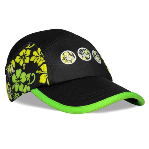 Headsweats Performance Ice Hat - color: Black/Neon Floral