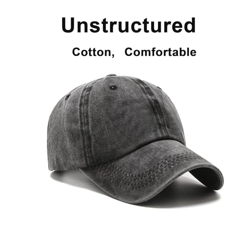 NPJY Baseball Cap Golf Dad Hat Adjustable Original Classic Low Profile Hat - color: Blue(washed)