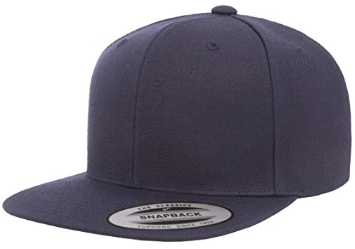Flexfit Unisex Adult Yp Classics Premium Snapback Cap – 2-Tone - color: Dark Navy