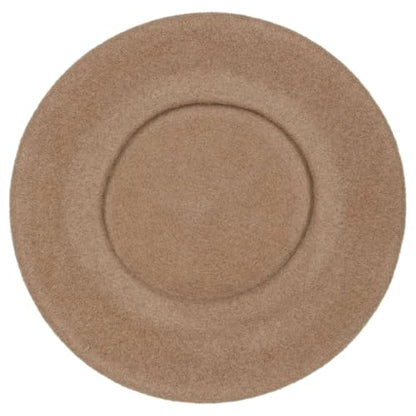 Seeberger Virgin Wool Beret for Women Women - Made in The EU - color: Brown