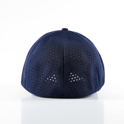 6 Panel Stretch Full Closed Baseball Caps Men's Blank Fitted Cap Curved Brim Elastic Closed Back Hat Q2426 - color: Grey Mesh