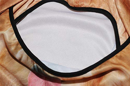 WTACTFUL 3D Animal Ears Balaclava, Breathable Face Mask for Halloween - color: Golden Retriever Mss-01