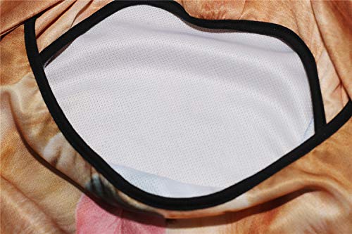 WTACTFUL 3D Animal Ears Balaclava, Breathable Face Mask for Halloween - color: Golden Retriever Mss-01