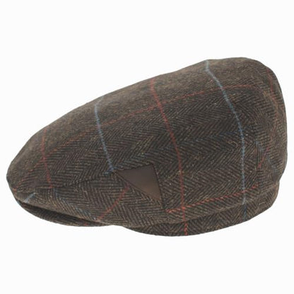 Belfry Wool Blend Tweed Flat Caps Mens Womens 5 Colors - color: Jakebrown, size: X-Large