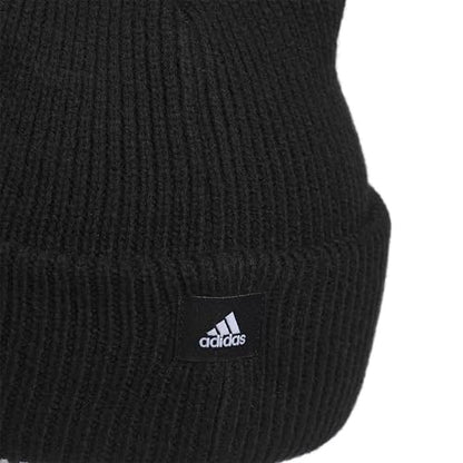 adidas Women's Script Fold Beanie - color: Black, size: One Size
