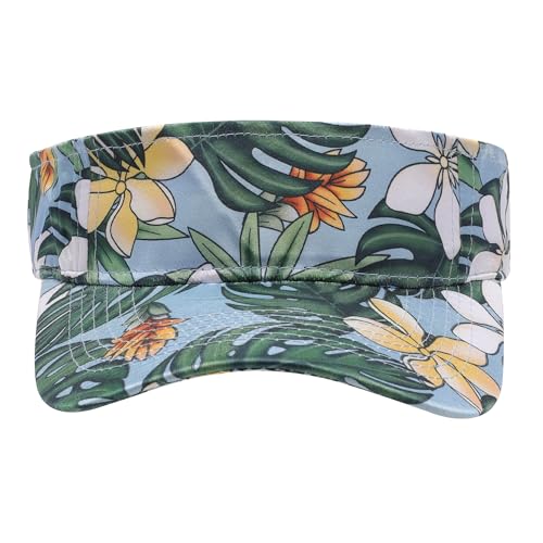 ZLYC Print Sports Sun Visors for Women Girls - color: Palm Tree