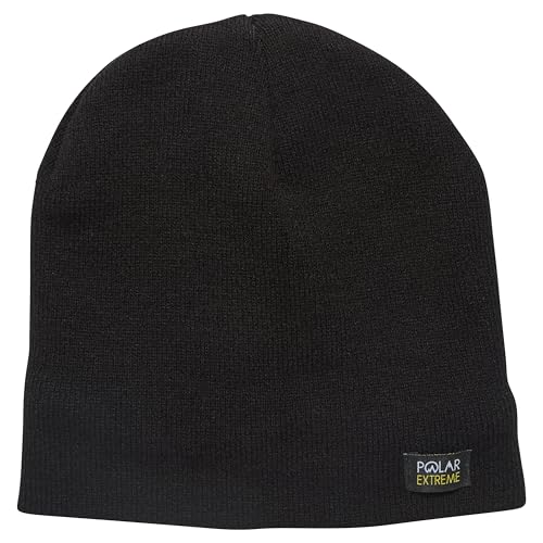 Polar Extreme Men's Sherpa-Lined Knit Winter Hat – Warm, Gift for Dad, Cold Weather - color: Black Pull