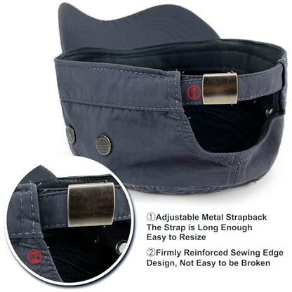 Loneshark Water Resistant Military Hat Quick Dry Cadet Cap Army Flat Top - color: Square-logo-grey