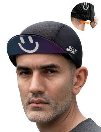 ROCKBROS Cycling Cap Cooling Helmet Liner with Sun Visor for Men Women
