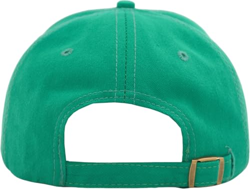 TSSGBL Unstructured Distressed Baseabll Cap Cotton Soft Dad Hat Adjustable Low Profile Headwear Ball Caps for Women Men - color: Distressed Kelly Green, size: Medium-Large