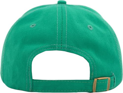 TSSGBL Unstructured Distressed Baseabll Cap Cotton Soft Dad Hat Adjustable Low Profile Headwear Ball Caps for Women Men - color: Distressed Kelly Green, size: Medium-Large
