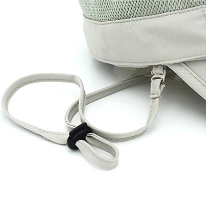 Full Coverage Removable UPF 50+ Sun Hat, Breathable Quick Dry Running Cap - color: Light Grey, size: Large