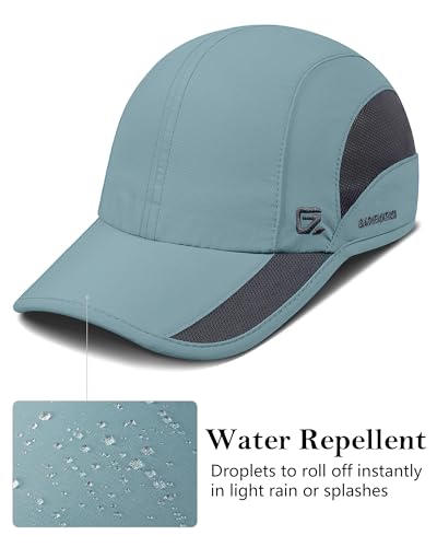 GADIEMKENSD Outdoor Running Hat Breathable Mesh 2PACK - color: Sky Blue+sky Blue, size: 6 7/8-7 1/4
