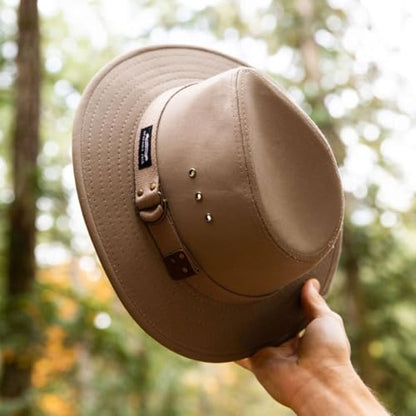 Panama Jack Men's Original Canvas Safari Sun Hat, UPF 50+ Sun Protection Cap, 2.5" Brim - color: Khaki, size: Small