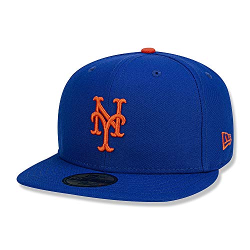 New Era Mens New York Yankees MLB Authentic Collection 59FIFTY Cap, Adult, Scarlet - color: Royal, size: 7 1/4