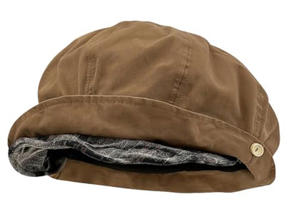 Pocadri Slouchy Pleated Newsboy Hats for Women Men Spring/Fall Retro Beret Hat Visor Lightweight Cabbie Cap - color: C-grey