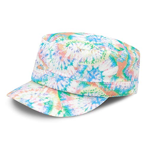 The Hat Depot Cadet Military Army Baseball Cap Tie Dye & Washed Cotton Basic & Distressed Cadet Brushed Cotton Cap - color: 3. Tie Dye - Color 3
