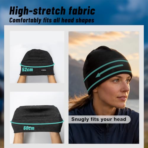 Honeycomb Thermal Skull Cap Beanie for Men Women - color: Aa-e11-grey