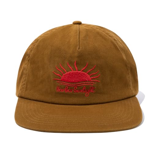 Classic Snapback Hat Fashion Trucker Hat Hip Hop Style Flat Bill Baseball Cap Umpire Fitted Hat Vintage 90s Hats - color: Mg-pydlty09-camel