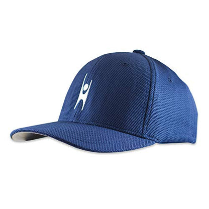 EvolveFISH Humanist Symbol Embroidered Adult Cool & Dry Sport Cap Hat - color: Navy, size: One Size