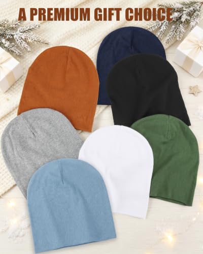 vidsel 100% Cotton Slouchy Beanie for Women Men, Thin Beanies Winter Hat - color: Red