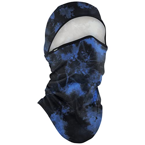 Zanheadgear WB4L114 Convertible Balaclava SportFlex Series Solid Black - color: Black & Blue Tie Dye