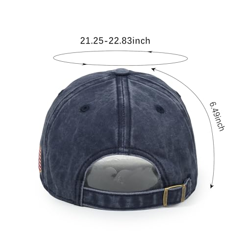 USA 250th Anniversary Baseball Cap Patriotic Embroidered American Hat - color: 1-navy