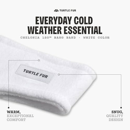 Turtle Fur Bang Band - Warm Headbands for Men and Women - color: White