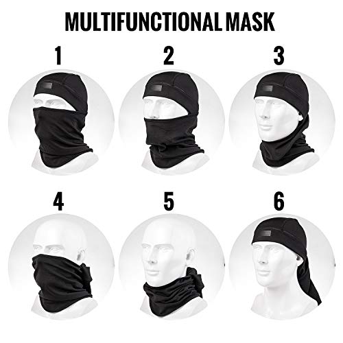 Ski Mask,Balaclava Mask,Wind Water Resistant for Cold Weather - color: Black-basic