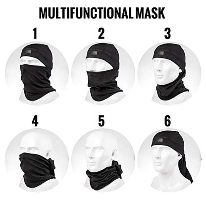 Ski Mask,Balaclava Mask,Wind Water Resistant for Cold Weather - color: Black-basic