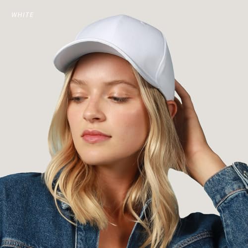 2-Pack Classic Structured Baseball Cap Adjustable Snapback Ball Caps - color: Navy